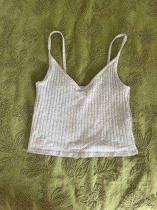 Top H&M Gris Talla XS