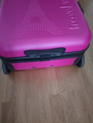 Maleta cabina Travel World rosa