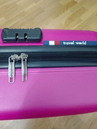 Maleta cabina Travel World rosa