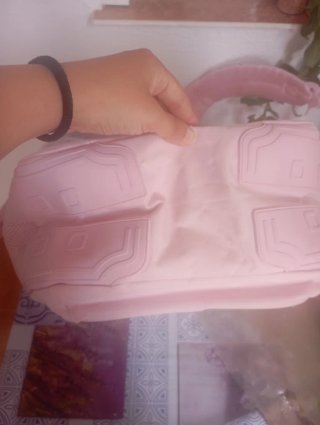 Mochila rosa MOOS con corona y lentejuelas