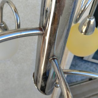 Lampadario colorato soffitto vetro e metallo
