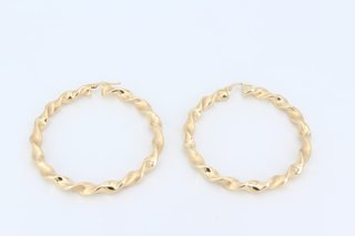 Aros espiral de oro 18k ,7,44gr Ref G-383.