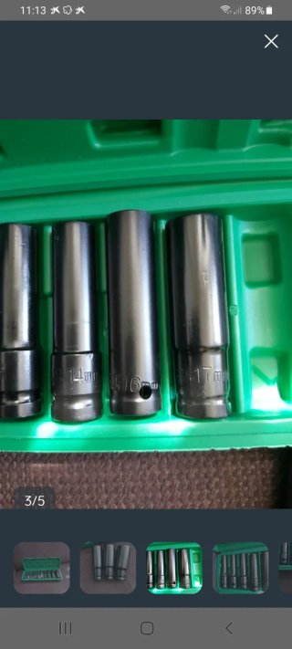 Kit llaves de tubo para pistolas de impacto