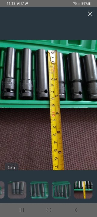 Kit llaves de tubo para pistolas de impacto