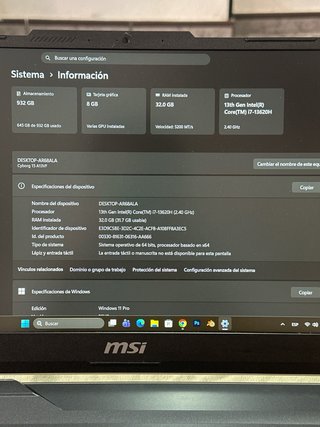 MSI Cyborg 15 i7-13620H | RTX 4060 8GB | 32GB RAM