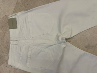 Pantalón vaquero recto Pull&Bear blanco