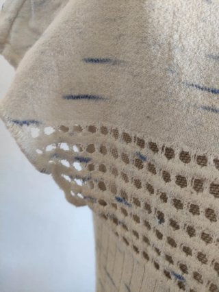 Blusa Mescalino blanca y azul