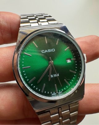 Reloj Casio MTP-B145 Verde/Plata