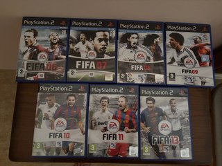 Lote 7 Juegos FIFA PS2: 06, 07, 08, 09, 10, 11, 13