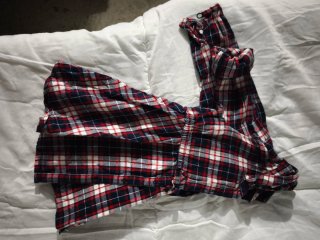 Camisa vestido de cuadros para bebé