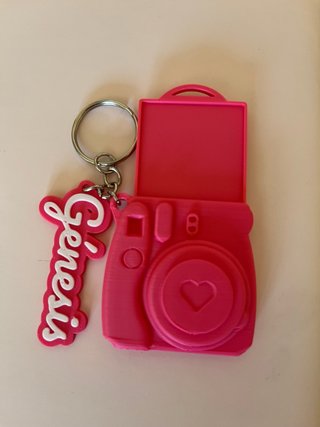 Llavero Cámara Fotos Personalizado 3D