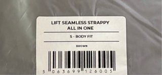 Mono Gymshark Lift Seamless Talla S