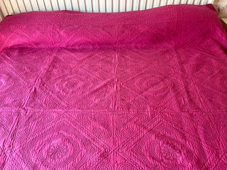 Colcha Zara Home rosa para cama 150cm