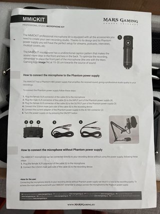 Mars Gaming Mimickt Kit Micrófono Estudio