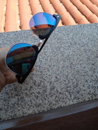 Gafas de sol efecto espejo azules