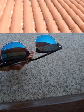 Gafas de sol efecto espejo azules