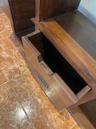 Mueble recibidor madera maciza 3 cajones