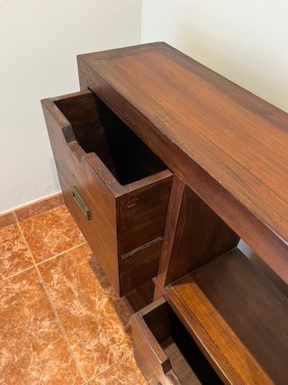 Mueble recibidor madera maciza 3 cajones