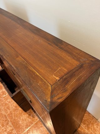 Mueble recibidor madera maciza 3 cajones