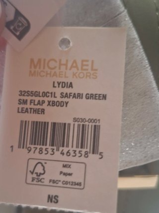 Bandolera Michael Kors Lydia-Safari Green