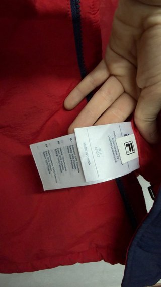 Chaqueta Fila Color Block Azul Roja