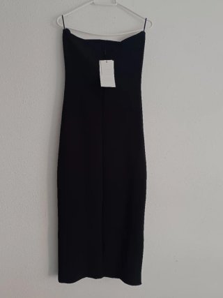 Vestido Zara stretch Alamares Talla S Negro