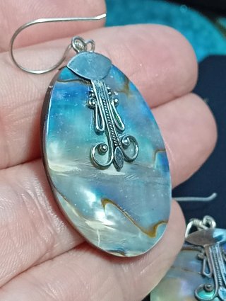 Pendientes Plata Ley Abalon