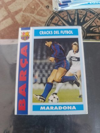 Lote 2 Cards Fútbol Maradona Barça 92-93