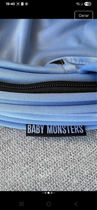 Capucha Carrito Baby Monsters Azul