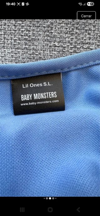 Capucha Carrito Baby Monsters Azul