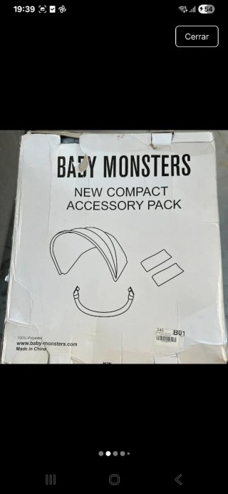 Capucha Carrito Baby Monsters Azul