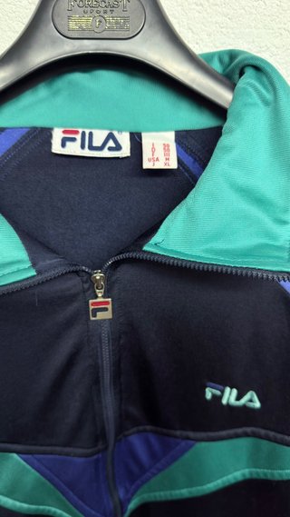 Chaqueta deportiva Fila azul y verde