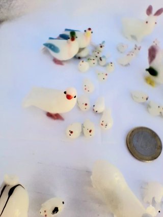 Miniaturas cristal soplado vintage auténtico.