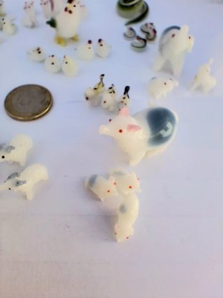 Miniaturas cristal soplado vintage auténtico.