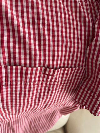 Camisa cuadros roja hombre Talla M