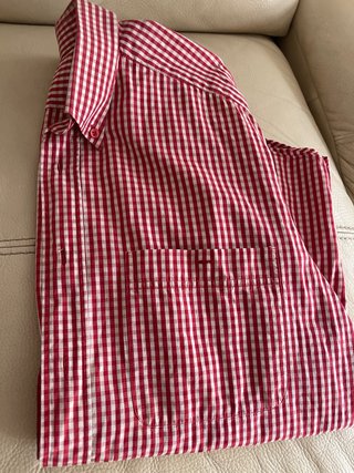 Camisa cuadros roja hombre Talla M