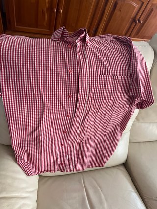 Camisa cuadros roja hombre Talla M