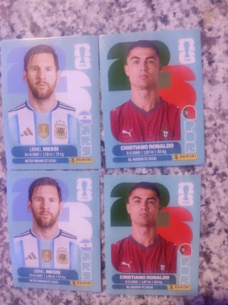 Cromos Messi y Cristiano Mundial 2026