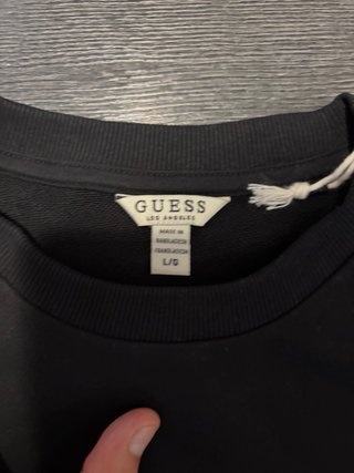 Sudadera Guess Negra Talla L