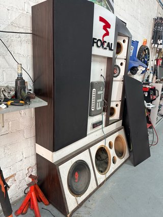 Mueble de audio para mostrar altavoces car audio