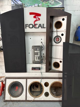 Mueble de audio para mostrar altavoces car audio