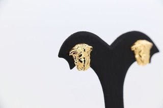 PENDIENTES MEDUSA GRANDES. Oro 18k.