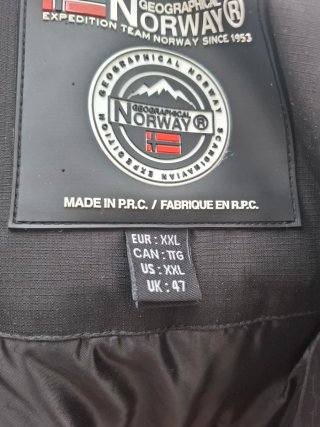 AbrigoGEOGRAPHICAL NORWAY hombre negro con capucha