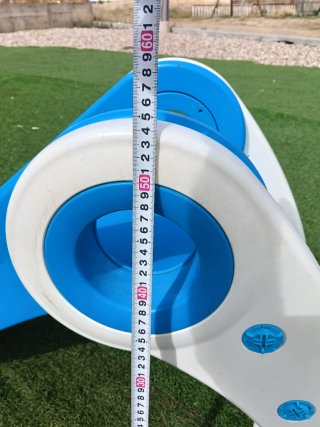 Tobogán infantil plegable azul