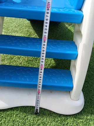 Tobogán infantil plegable azul