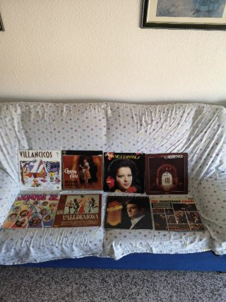 Lote 54 Vinilos, lp, variados, regalo compacto Phi