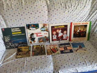 Lote 54 Vinilos, lp, variados, regalo compacto Phi