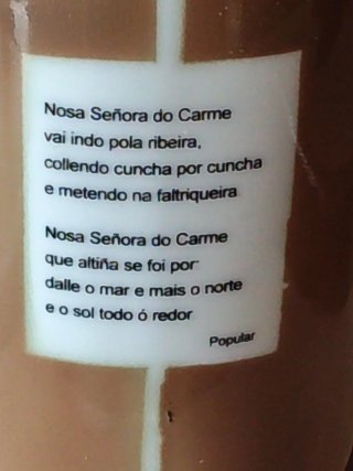 Figura Sargadelos Virgen del Carmen Porcelana