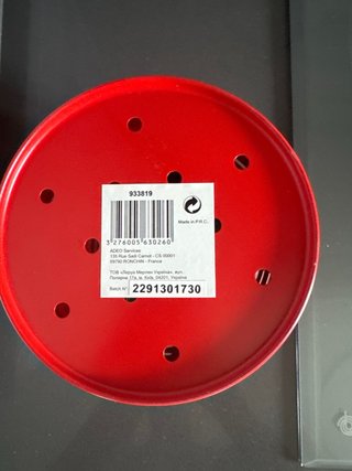 Soporte Utensilios Cocina Acero Rojo