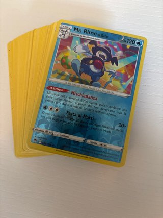 Lotto carte pokemon tipo acqua